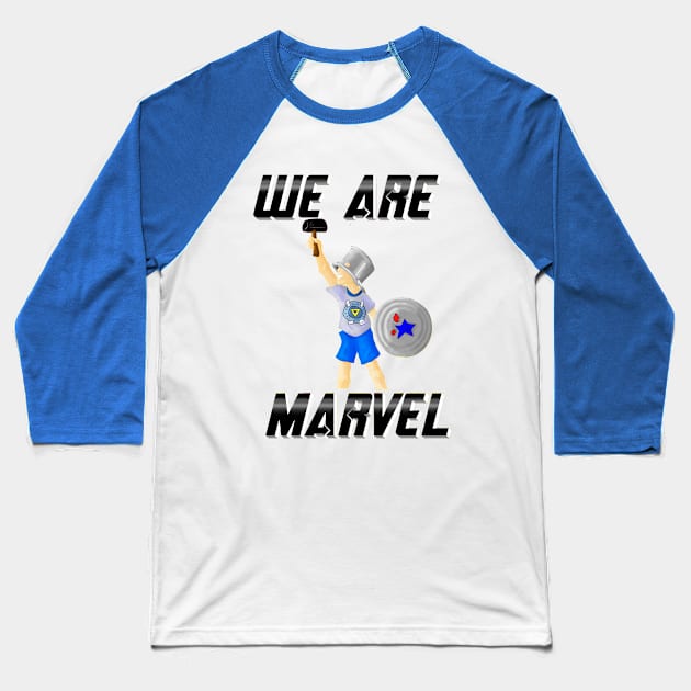 We Are Marvel Pod (Just Justin) Baseball T-Shirt by We Are Marvel Pod